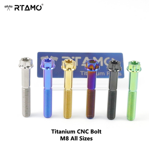 Titanium CNC Bolt M8 All Sizes