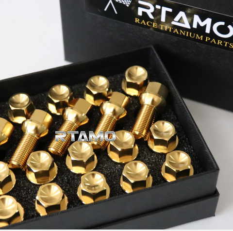 RTAMO Grade5 Titanium Bolts - 20PCS Kit fit for AUDI VW BENTLY