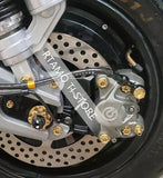 (H=18mm/22mm) RTAMO Titanium Nuts M16 M18 M20X1.5P CNC Flanged Nut Ti Bolts for Motorcycle Rear Axle