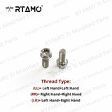 M8x16L Titanium Mirror Bolts Double CNC Head