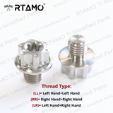 M10x10 Titanium Mirror Bolts CNC Head