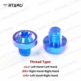 Titanium Mirror Bolts M10X10mm Disc Head
