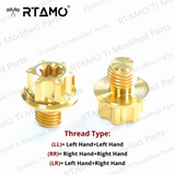 M10x10 Titanium Mirror Bolts CNC Head