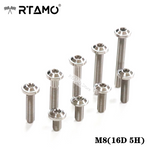 RTAMO M8 Titanium UFO Disc Head Bolts All Sizes