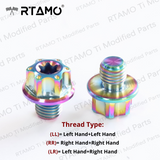 M10x10 Titanium Mirror Bolts CNC Head