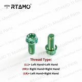 M8x16L Titanium Mirror Bolts Double CNC Head