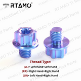 M10x10 Titanium Mirror Bolts CNC Head