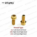 M8x16L Titanium Mirror Bolts Double CNC Head