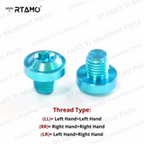 Titanium Mirror Bolts M10X10mm Disc Head