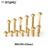 RTAMO M6(OD=13mm) Titanium Disc UFO Head Bolts