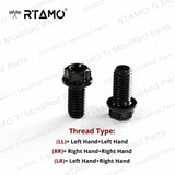 M8x16L Titanium Mirror Bolts Double CNC Head