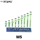 M5 Titanium Cylindrical Head Bolts Torx Drive