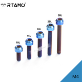 M4 Titanium Cylindrical Head Bolts Torx Drive