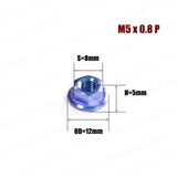 Titanium Flange Nuts M5 to M18 All Sizes