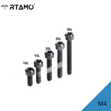 M4 Titanium Cylindrical Head Bolts Torx Drive