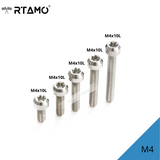 M4 Titanium Cylindrical Head Bolts Torx Drive