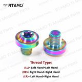 Titanium Mirror Bolts M10X10mm Disc Head