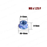 Titanium Flange Nuts M5 to M18 All Sizes