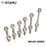 M8 Titanium Race Drilled Hex Head Bolts