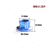 Titanium CNC Nuts M5 to M14 All Sizes