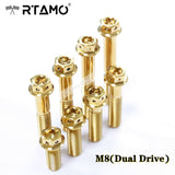 M8 Titanium Dual Drive Race Spec Bolts