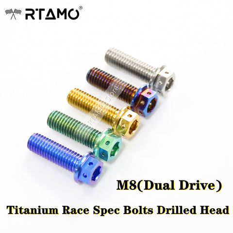 M8 Titanium Dual Drive Race Spec Bolts