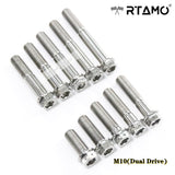 M10 Titanium Dual Drive Race Spec Bolts