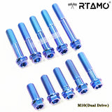 M10 Titanium Dual Drive Race Spec Bolts