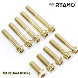 M10 Titanium Dual Drive Race Spec Bolts