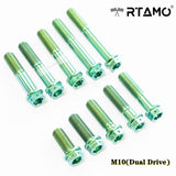M10 Titanium Dual Drive Race Spec Bolts
