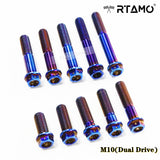 M10 Titanium Dual Drive Race Spec Bolts