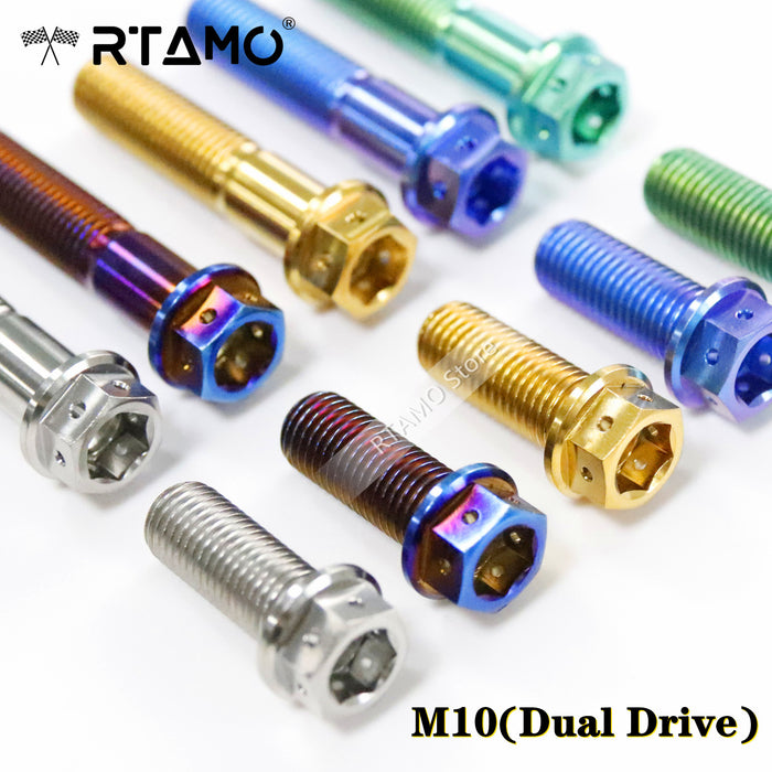 M10 Titanium Dual Drive Race Spec Bolts