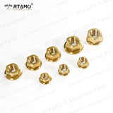 Titanium Flange Nuts M5 to M18 All Sizes