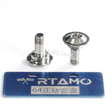 2PCS Titanium Disc Head Bolts M5X15/M6x15