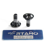 2PCS Titanium Disc Head Bolts M5X15/M6x15