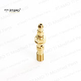 Titanium Double Banjo Bolt with Bleeder M10x1.0P/1.25P