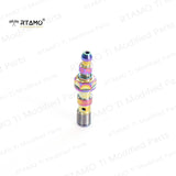 Titanium Double Banjo Bolt with Bleeder M10x1.0P/1.25P
