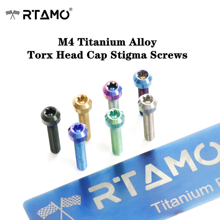 M4 Titanium Cylindrical Head Bolts Torx Drive