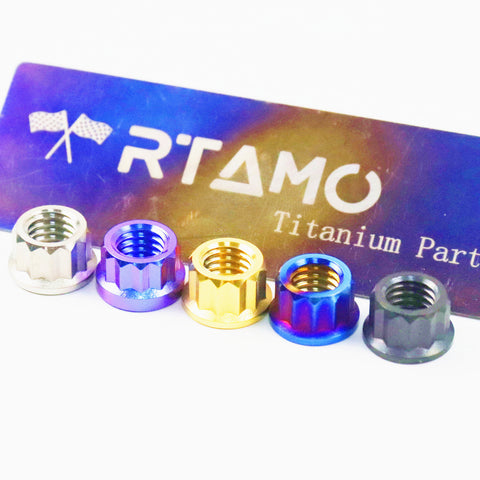 12PT Titanium Nuts M8/M10/M12