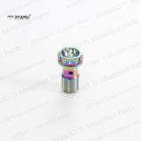 RTAMO Titanium Single Banjo Bolt Flange Drilled Head M10x1.0P/1.25P