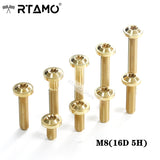 RTAMO M8 Titanium UFO Disc Head Bolts All Sizes