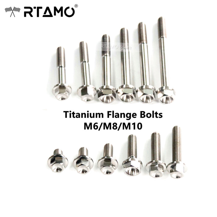 Titanium Flange Bolts M6/M8/M10