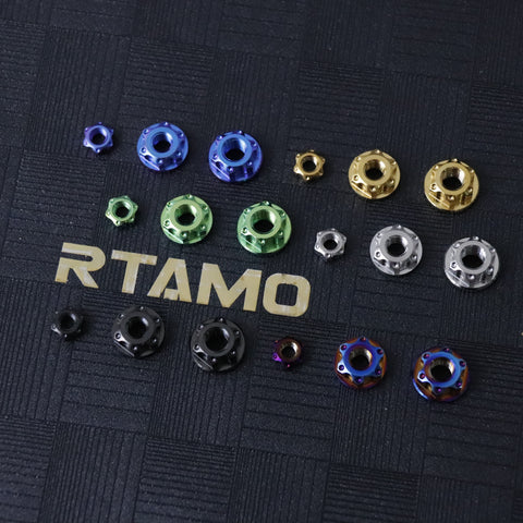 Titanium Thin Nuts CNC Machined M4/M5/M6