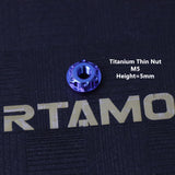 Titanium Thin Nuts CNC Machined M4/M5/M6