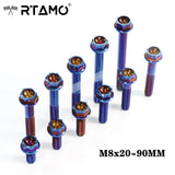 M8 Titanium Race Drilled Hex Head Bolts