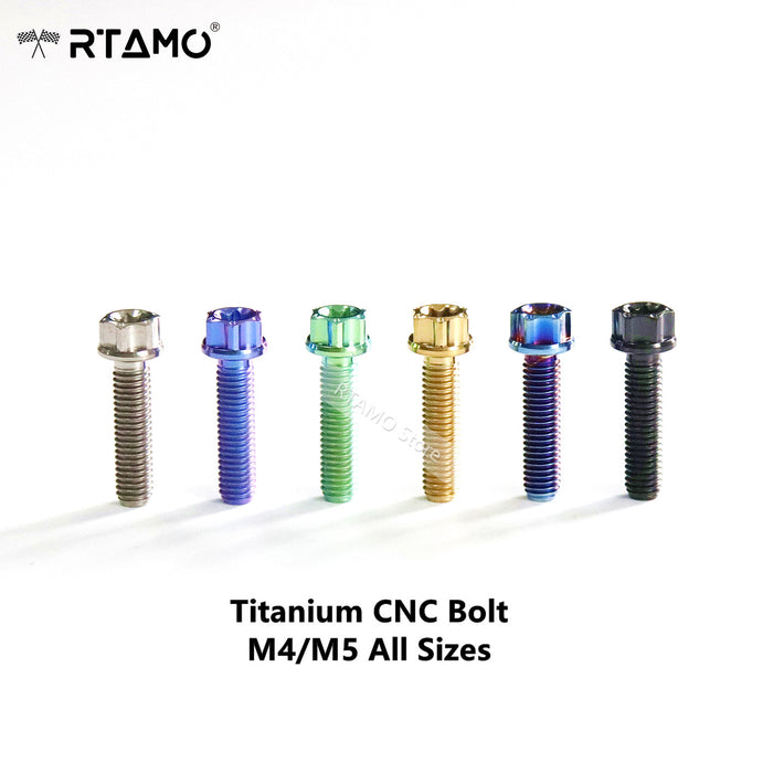 Titanium CNC Bolts M4/M5 All Sizes