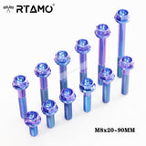 M8 Titanium Race Drilled Hex Head Bolts