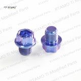 M10x10mm Titanium Mirror Bolts Flange Hexagon Head