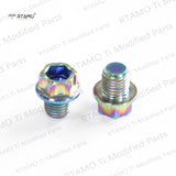 M10x10mm Titanium Mirror Bolts Flange Hexagon Head