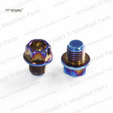 M10x10mm Titanium Mirror Bolts Flange Hexagon Head
